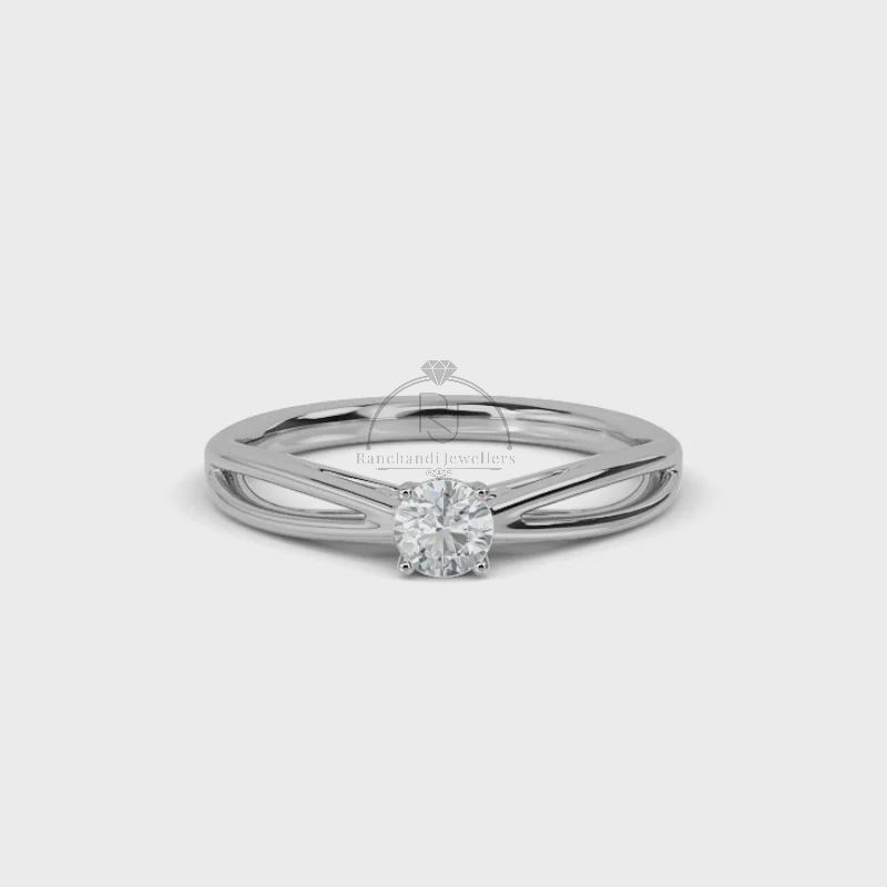 0.20 CT Lab Grown Solitaire Ring