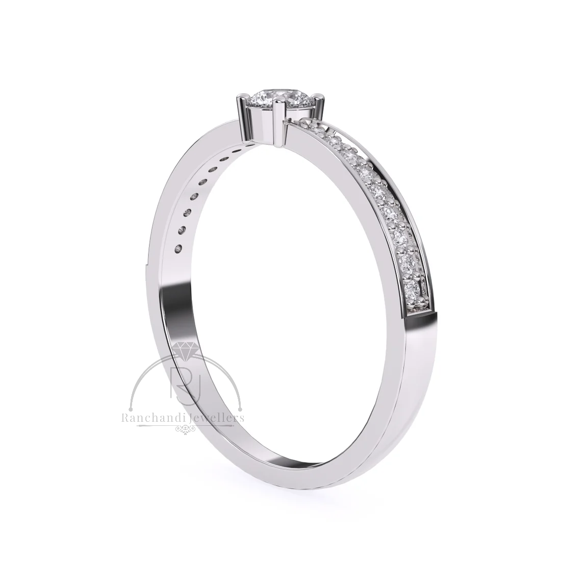 Light Lab Grown Solitaire Ring