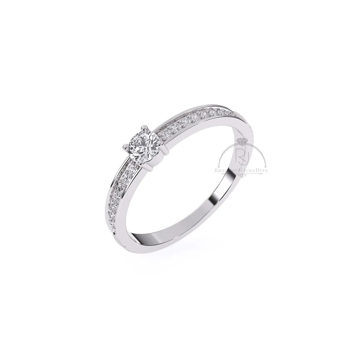 Light Lab Grown Solitaire Ring