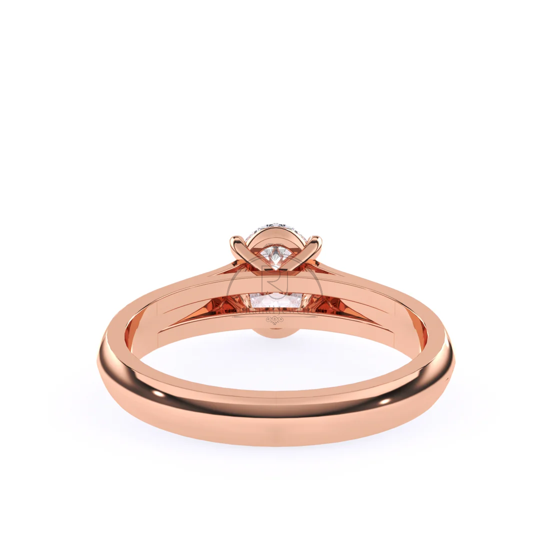 Oval Cut 1.00 CT Lab Grown Solitaire Ring