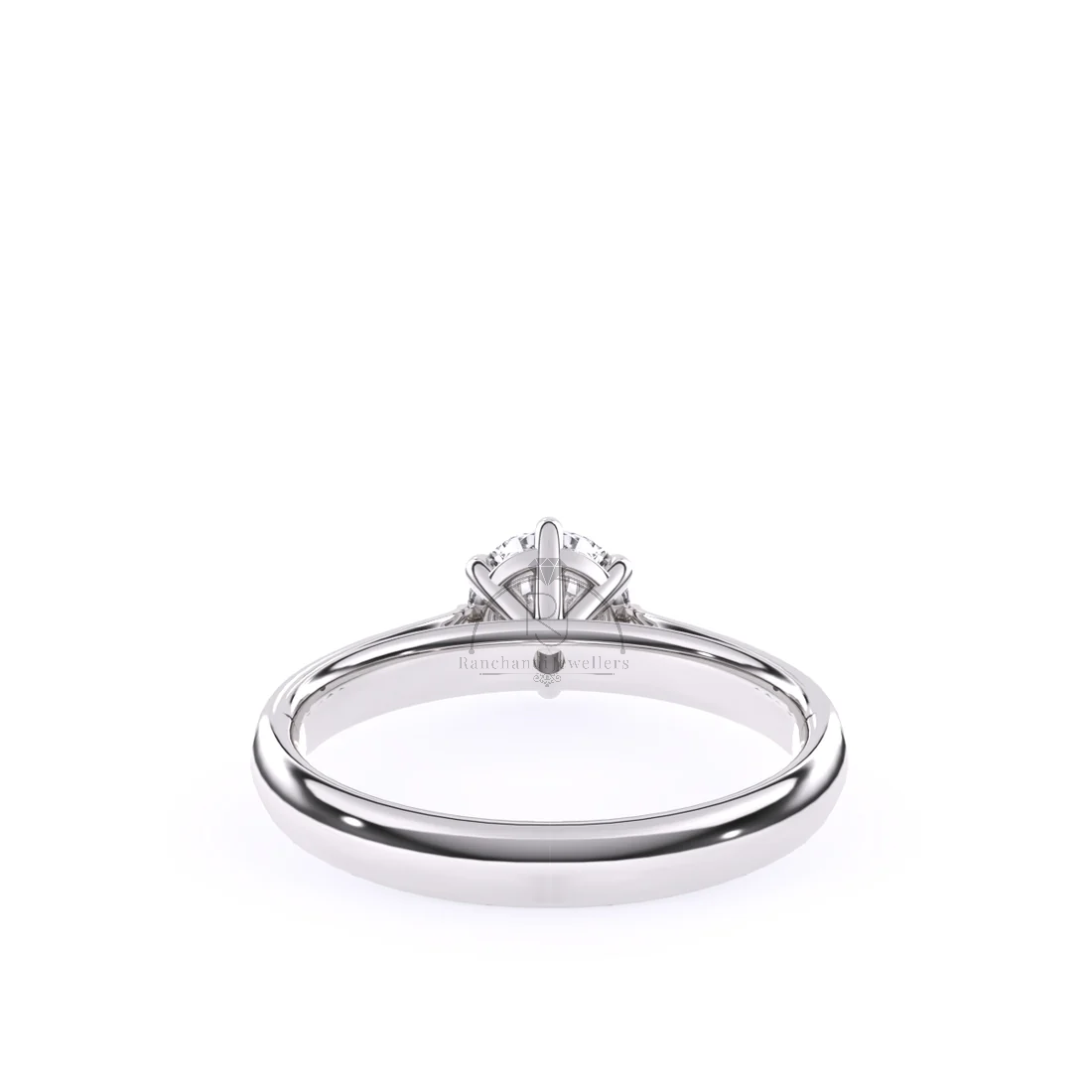 1.040 CT Round Lab Grown Solitaire Ring