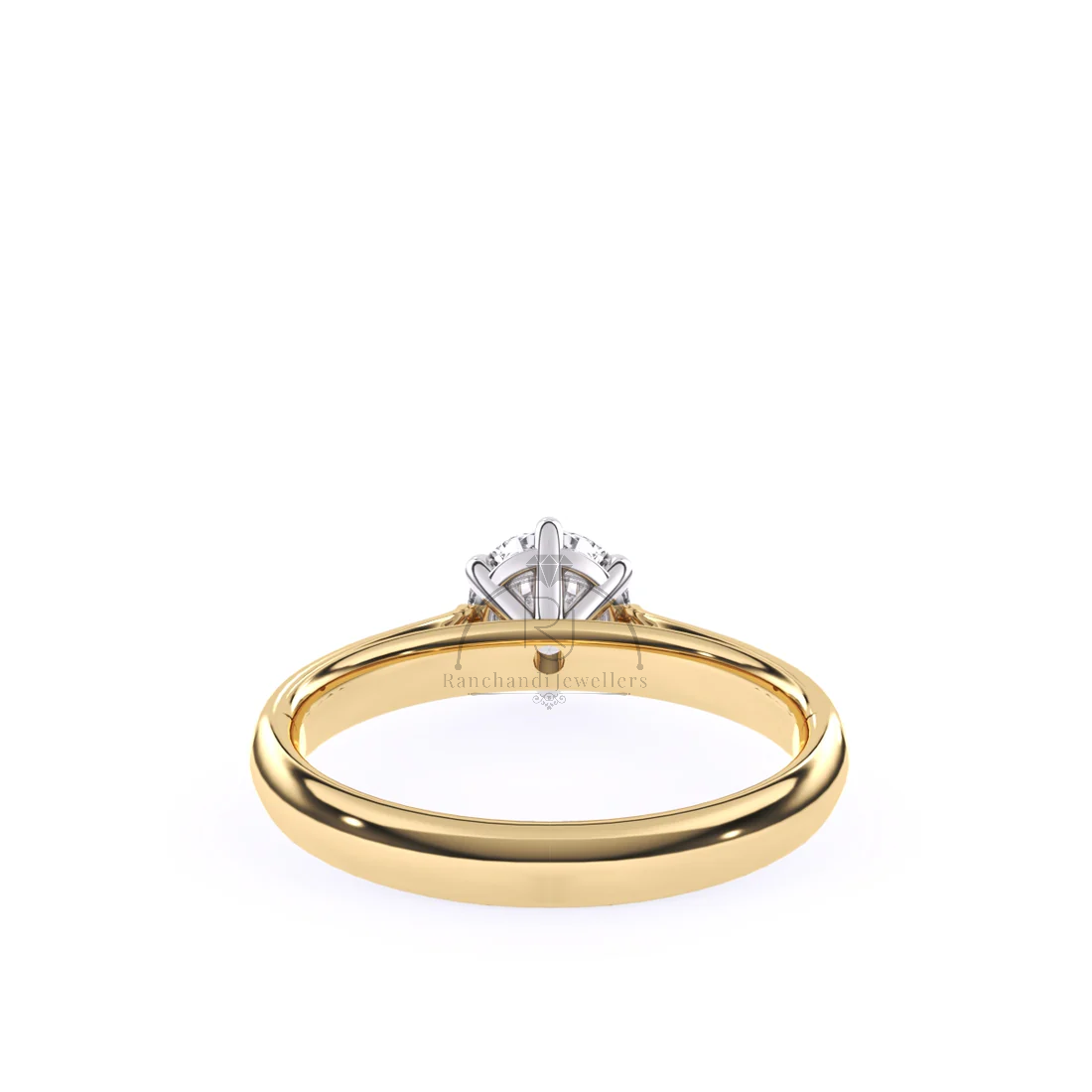 1.040 CT Round Lab Grown Solitaire Ring