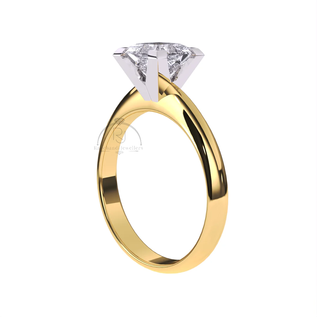 Princess 1.35 CT Lab Grown Solitaire Ring