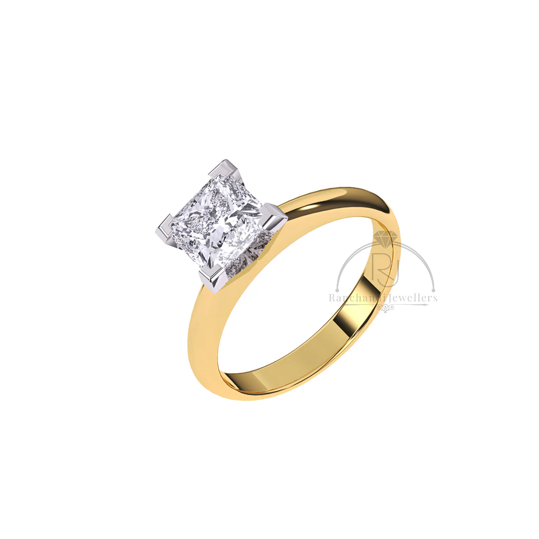 Princess 1.35 CT Lab Grown Solitaire Ring