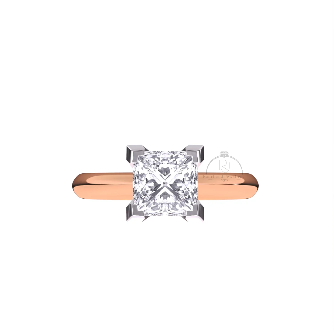 Princess 1.35 CT Lab Grown Solitaire Ring