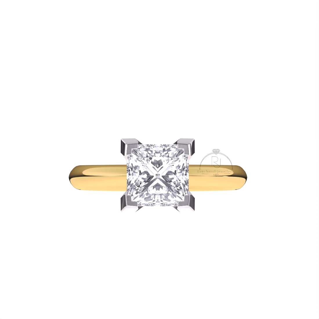 Princess 1.35 CT Lab Grown Solitaire Ring