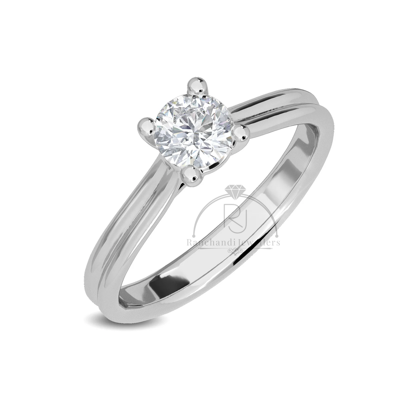 0.50 CT Lab Grown Solitaire Ring