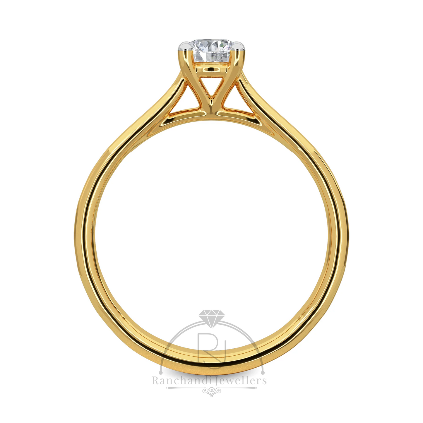 0.50 CT Lab Grown Solitaire Ring