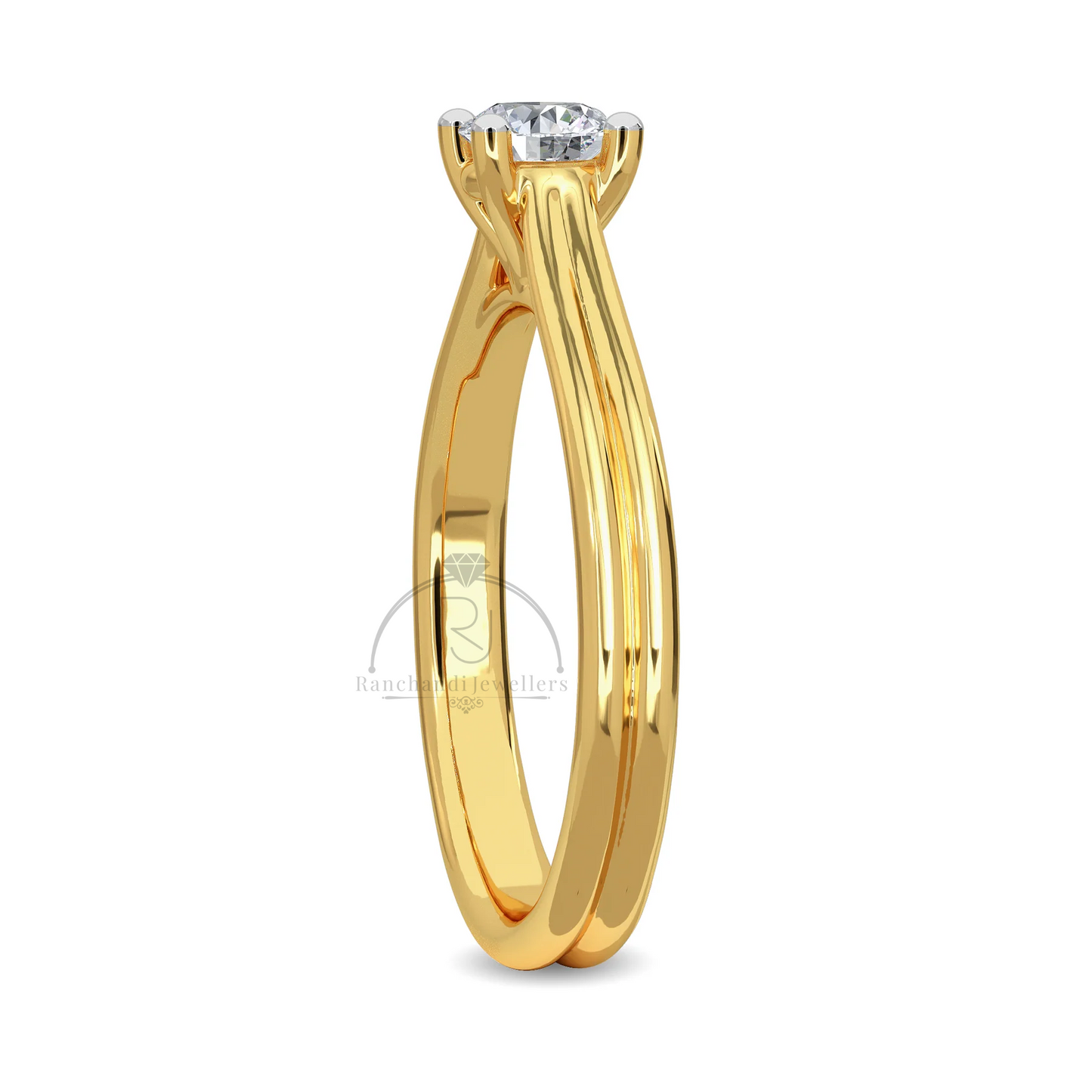 0.50 CT Lab Grown Solitaire Ring