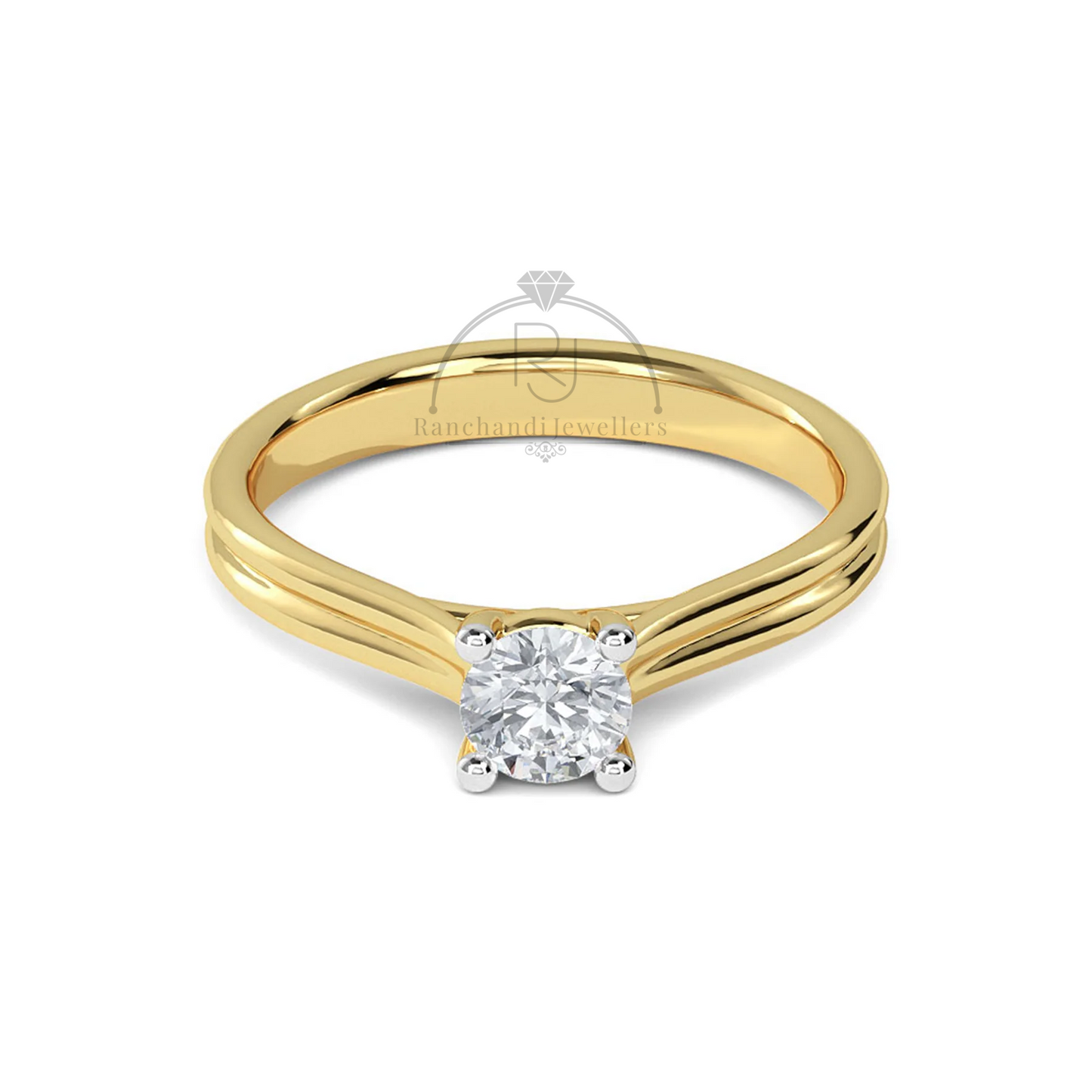 0.50 CT Lab Grown Solitaire Ring