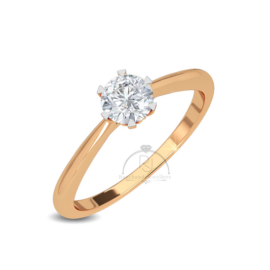 0.20 CT Lab Grown Solitaire Ring