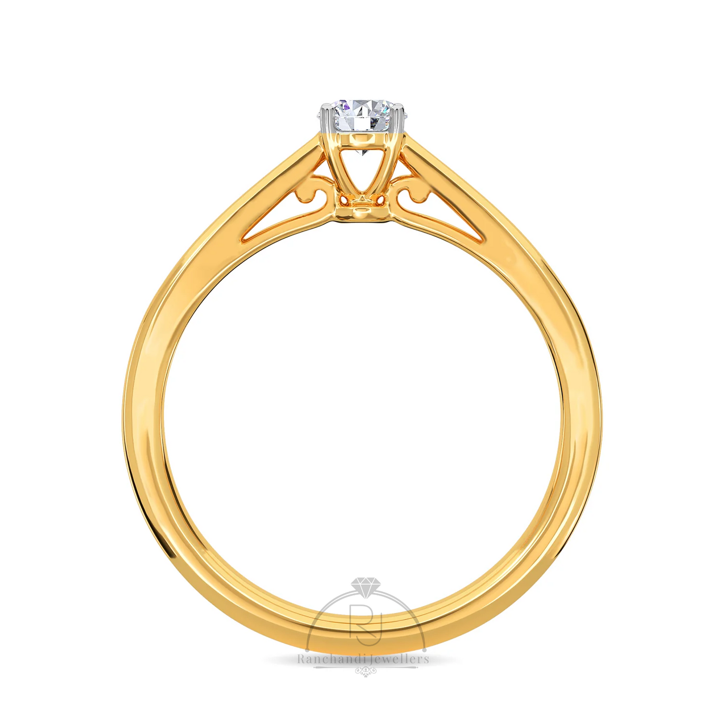 0.20 CT Lab Grown Solitaire Ring