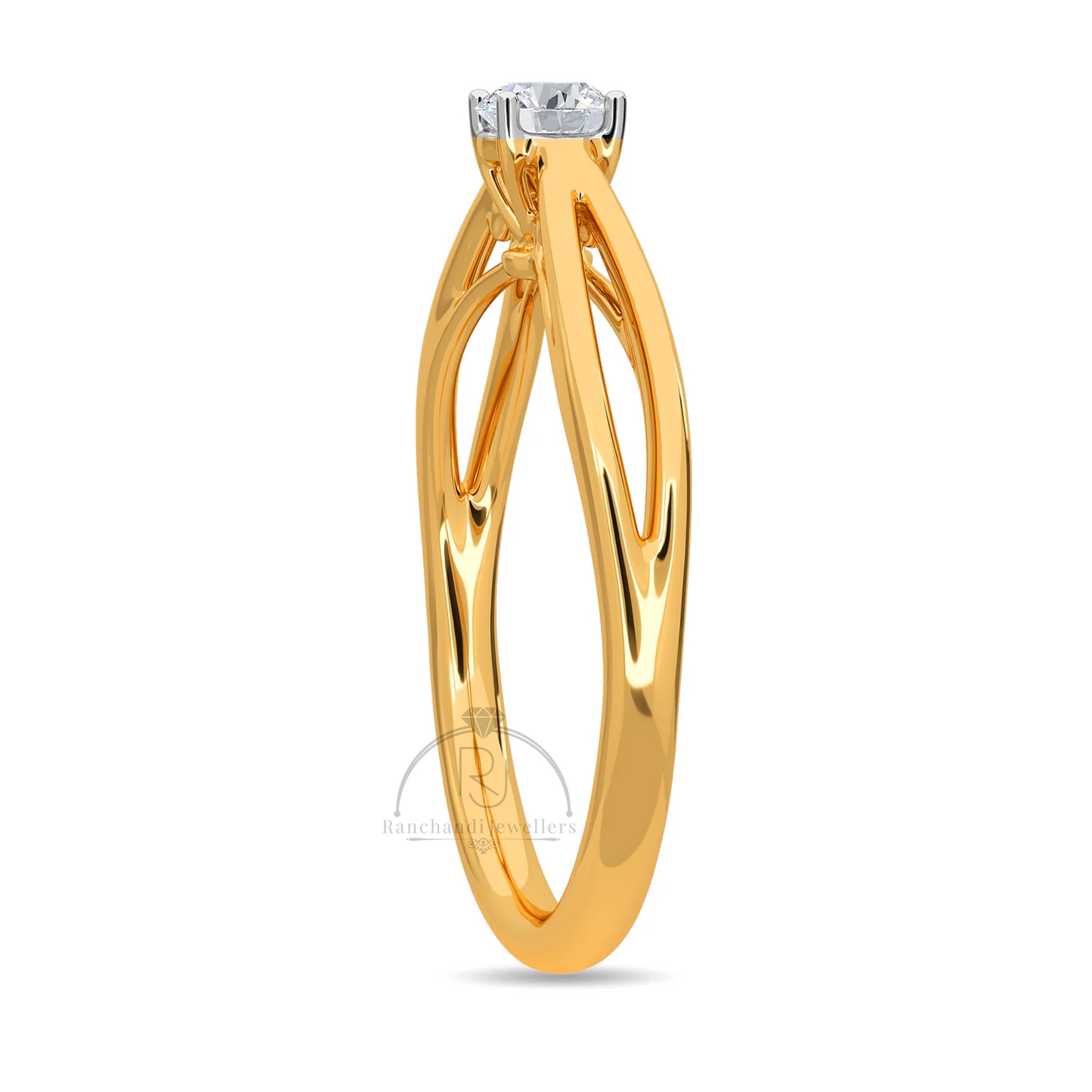 0.20 CT Lab Grown Solitaire Ring