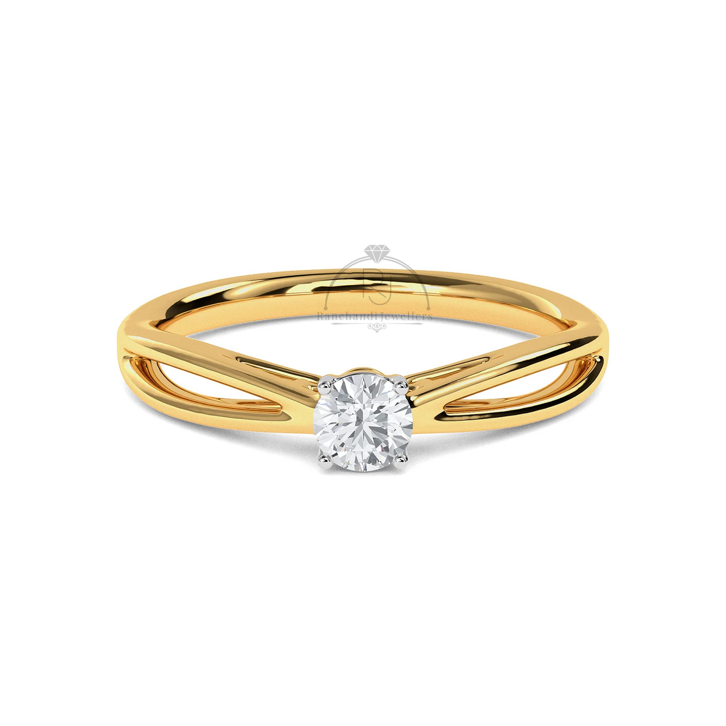 0.20 CT Lab Grown Solitaire Ring