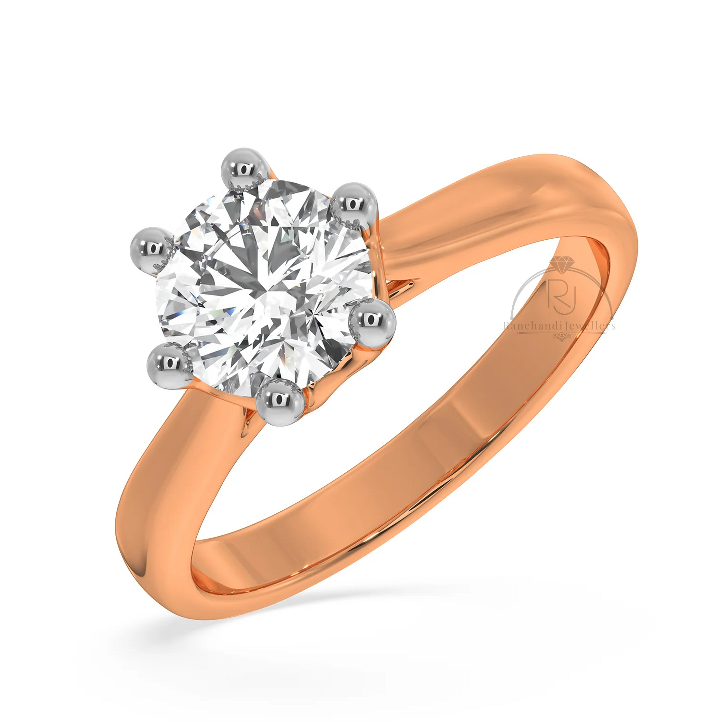 1.00 CT Lab Grown Solitaire Ring