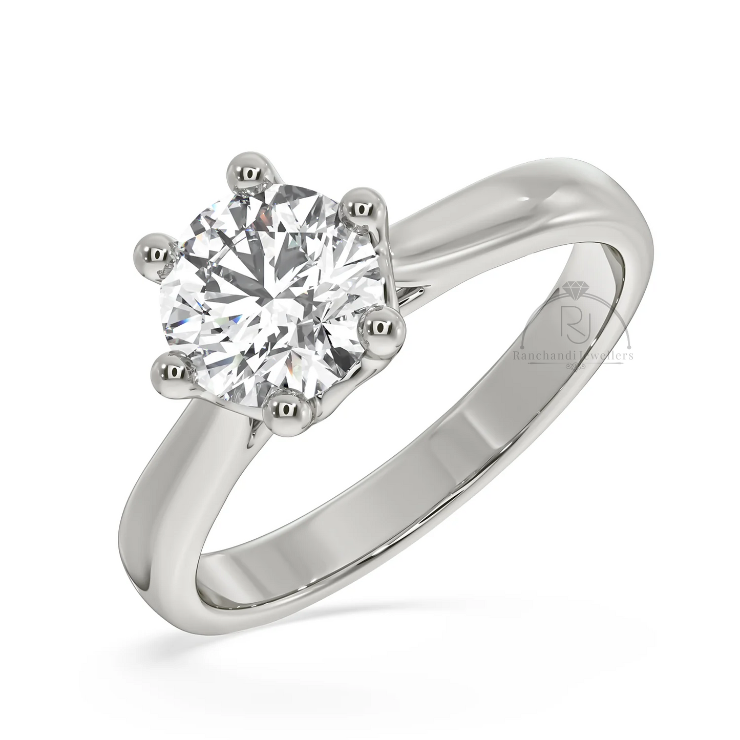 1.00 CT Lab Grown Solitaire Ring