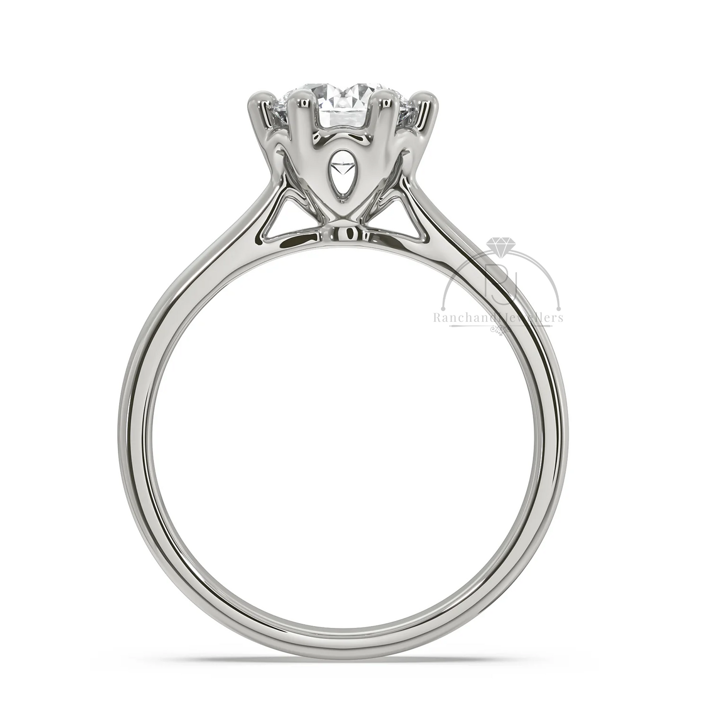 1.00 CT Lab Grown Solitaire Ring