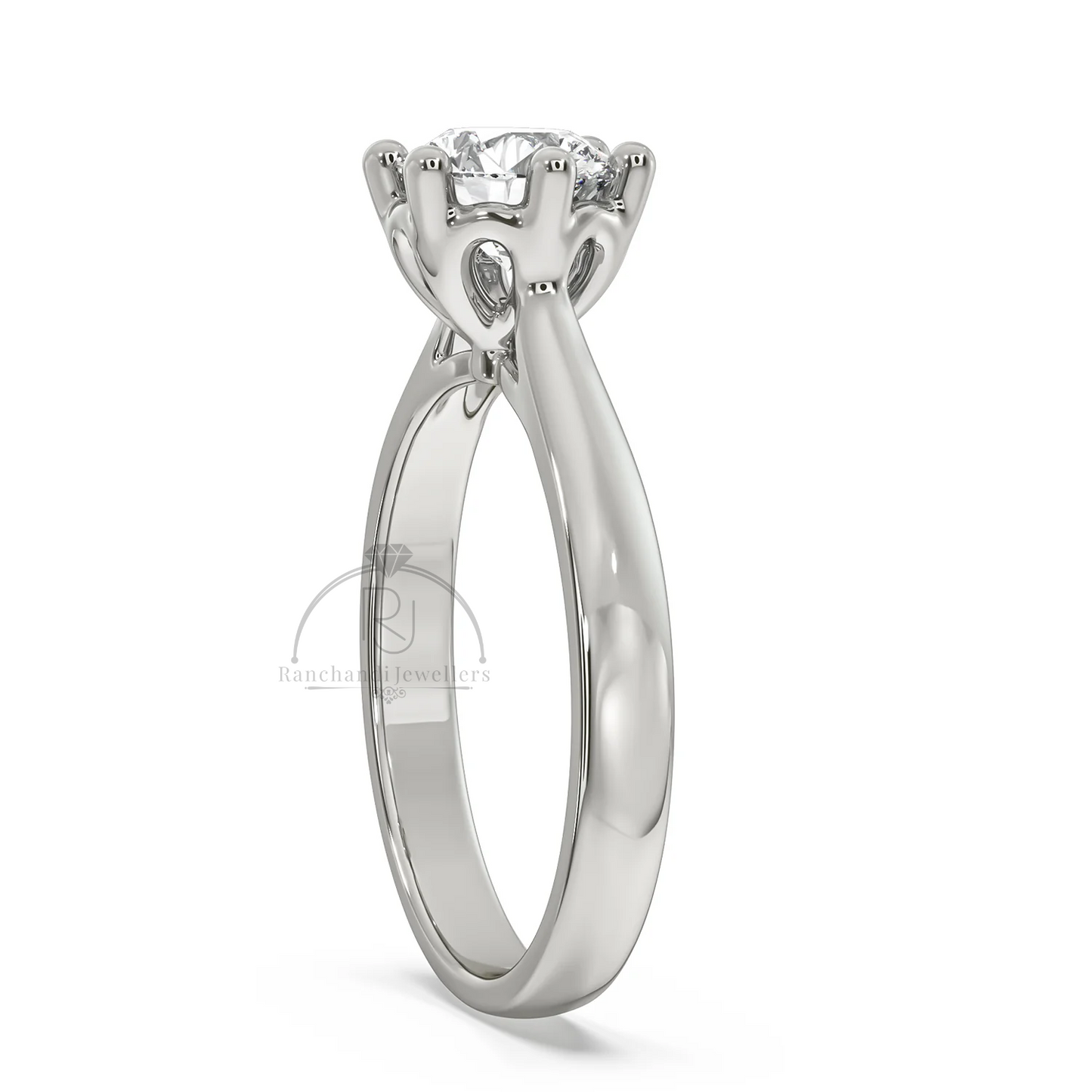 1.00 CT Lab Grown Solitaire Ring