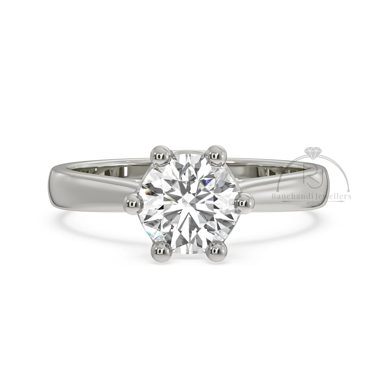 1.00 CT Lab Grown Solitaire Ring