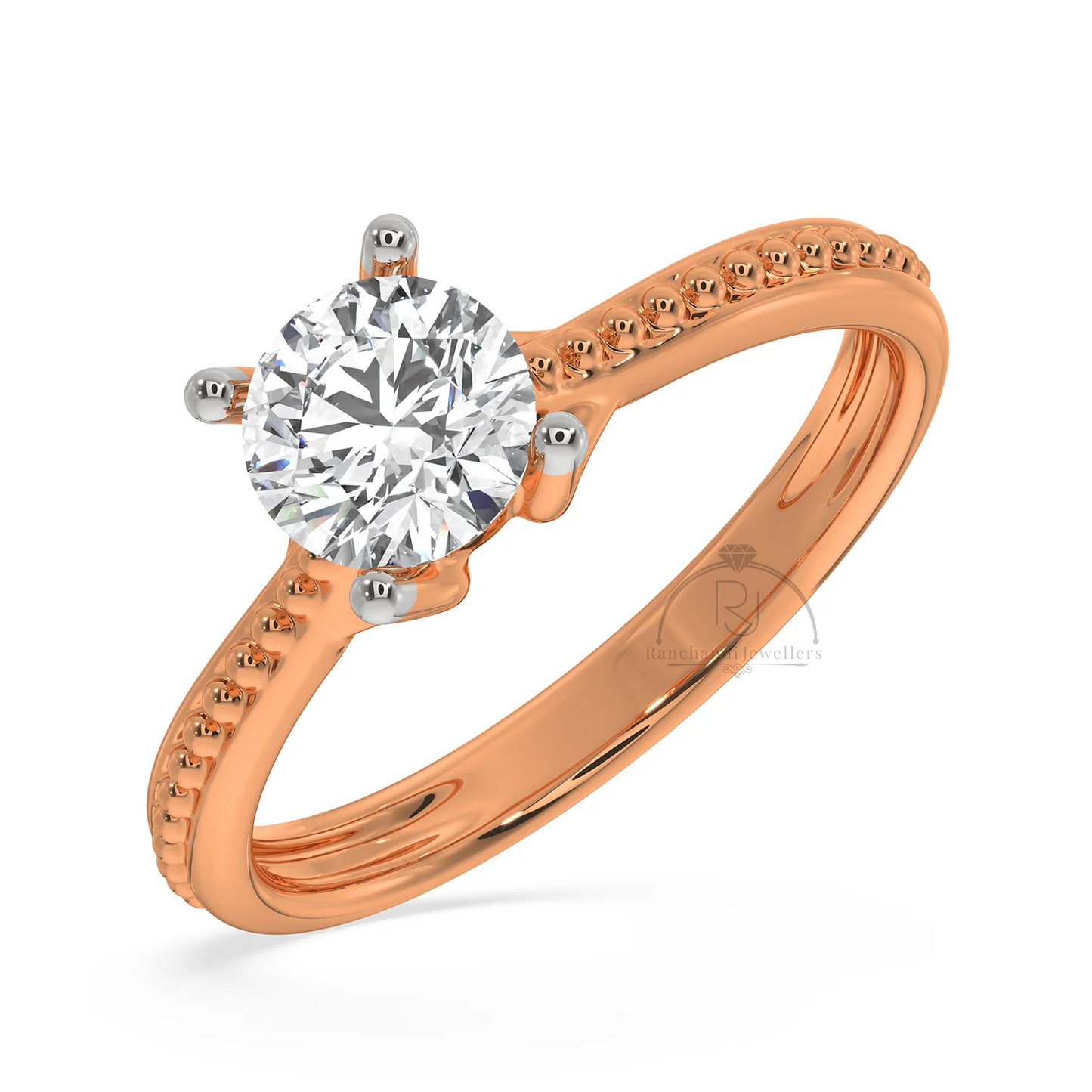 0.75 CT Lab Grown Solitaire Ring