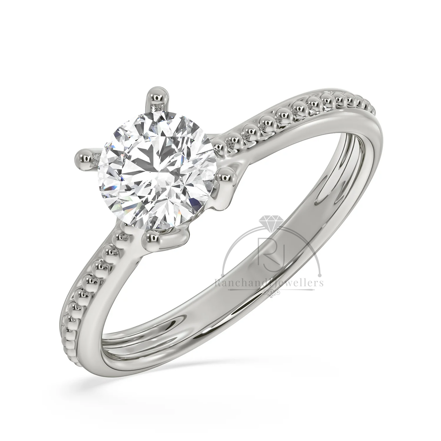 0.75 CT Lab Grown Solitaire Ring