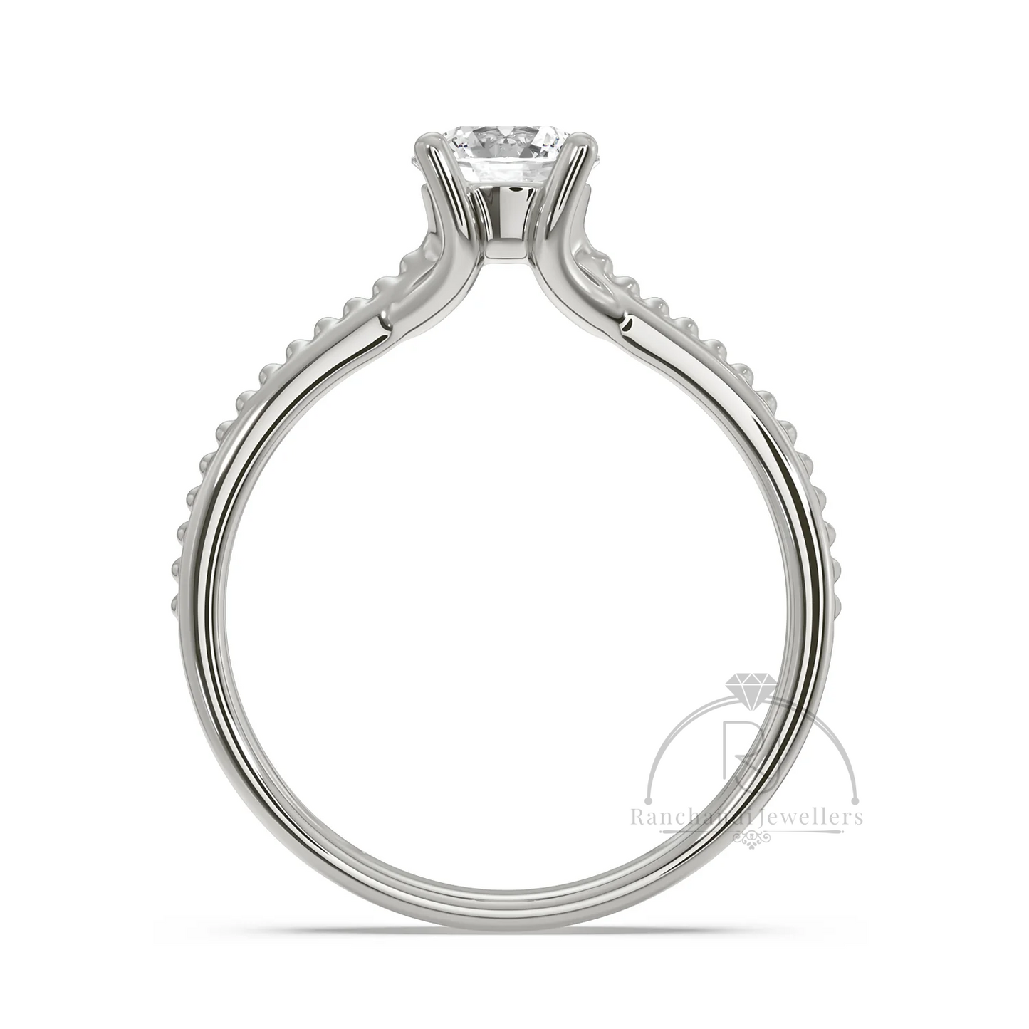 0.75 CT Lab Grown Solitaire Ring