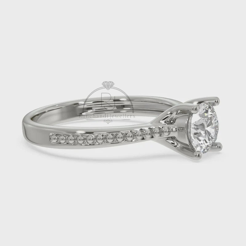 0.75 CT Lab Grown Solitaire Ring